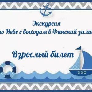 Взрослый билет Нева и залив